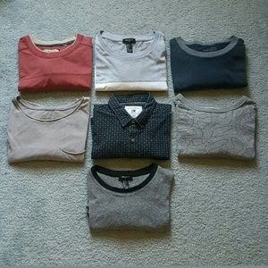 Bundle of 7 Mens Tee Shirts Size M